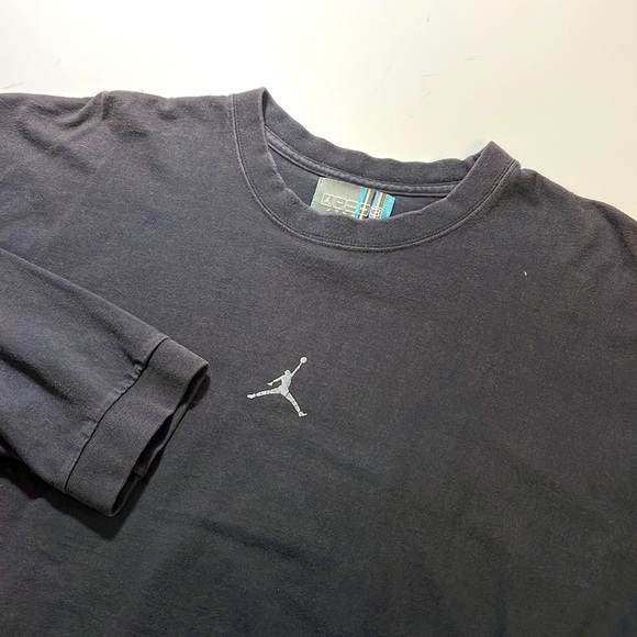 Jordan Other - Jordan mens XL black long sleeve center jump man logo retro style T-shirt EUC